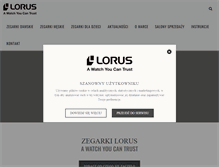 Tablet Screenshot of loruswatches.pl